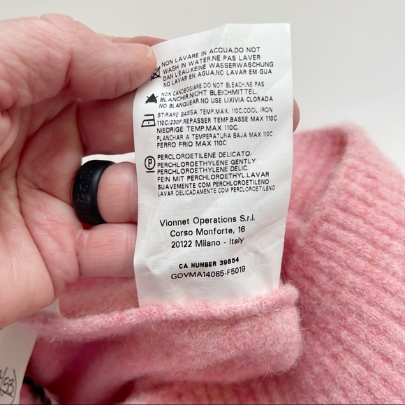 Vionnet Paris Style 150707 Alpaca Wool Pencil Skirt Rhodonite Pink Size 42 (6) - Picture 12 of 13
